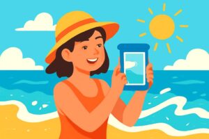 海水浴でスマホはどうする？便利な防水対策で夏を満喫しよう