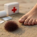 海でウニの棘を踏んだときの対処法｜応急処置から医療機関への相談まで