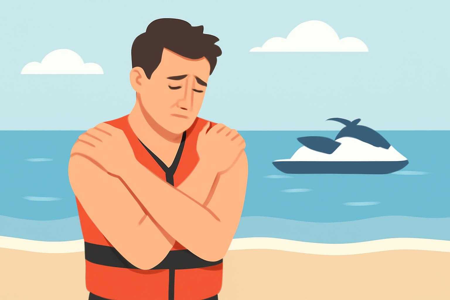 ジェットスキーで筋肉痛になるのはどこ?翌日の痛みを軽くする方法